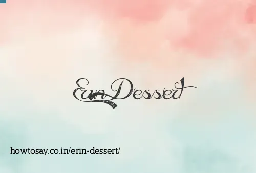 Erin Dessert