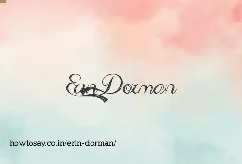 Erin Dorman