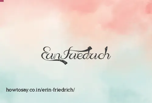 Erin Friedrich