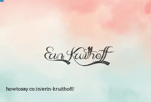 Erin Kruithoff