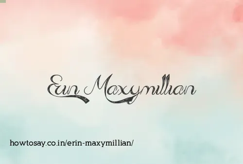 Erin Maxymillian