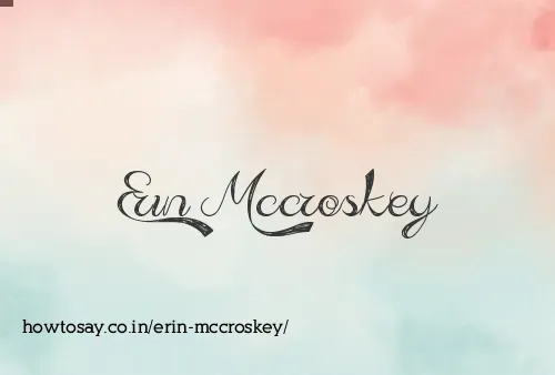 Erin Mccroskey