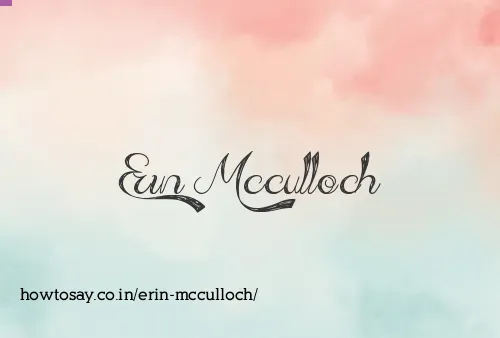 Erin Mcculloch