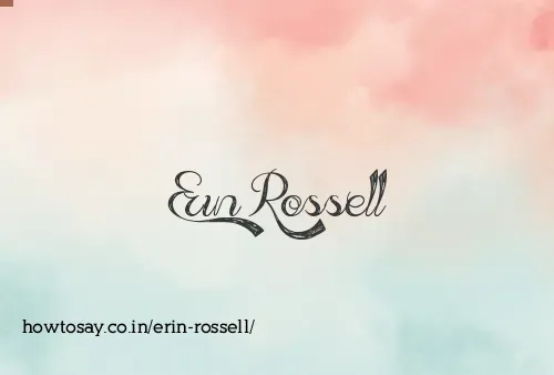 Erin Rossell