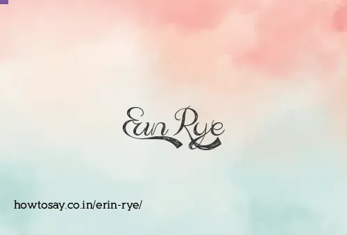 Erin Rye