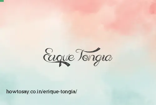 Erique Tongia
