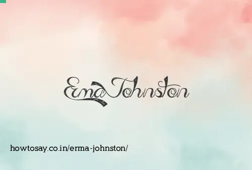 Erma Johnston