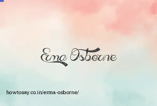 Erma Osborne
