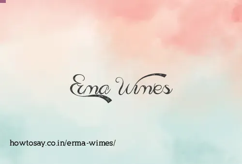 Erma Wimes