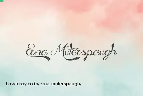 Erna Muterspaugh