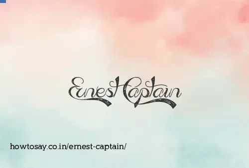 Ernest Captain