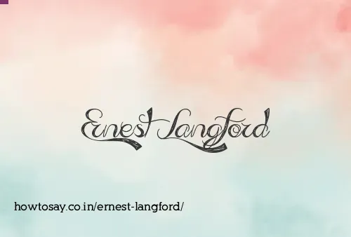 Ernest Langford