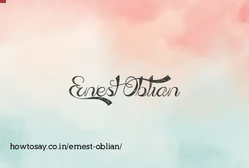 Ernest Oblian