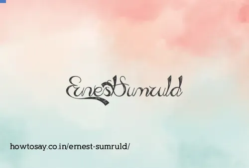 Ernest Sumruld