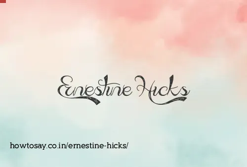 Ernestine Hicks