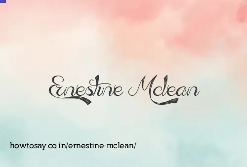 Ernestine Mclean