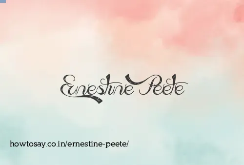 Ernestine Peete