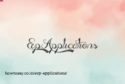Erp Applications