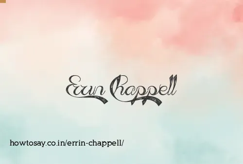 Errin Chappell