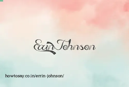 Errin Johnson