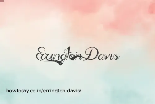 Errington Davis