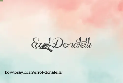 Errol Donatelli