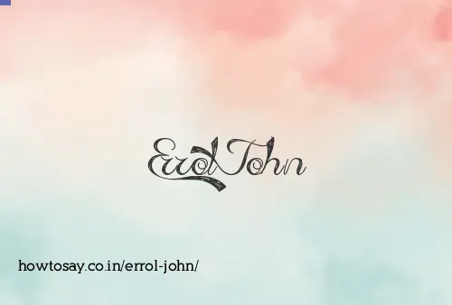 Errol John