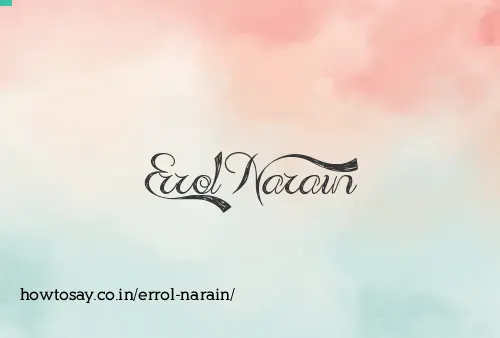 Errol Narain
