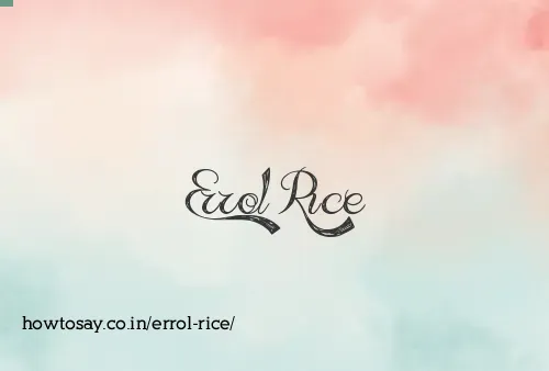 Errol Rice