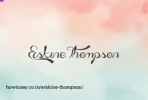 Erskine Thompson