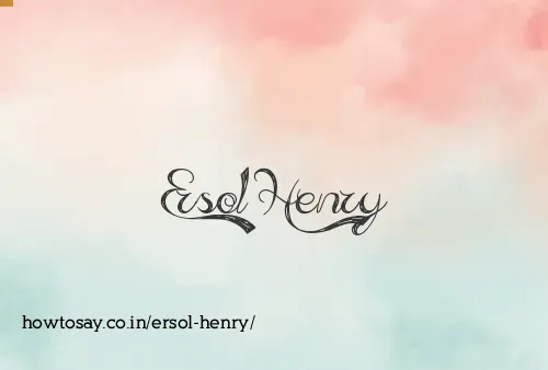 Ersol Henry