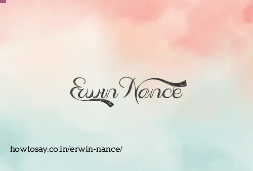 Erwin Nance