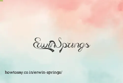 Erwin Springs