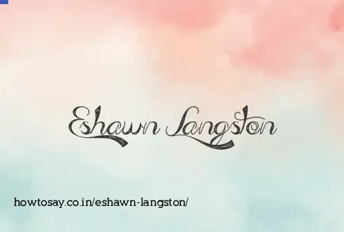Eshawn Langston