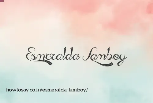 Esmeralda Lamboy