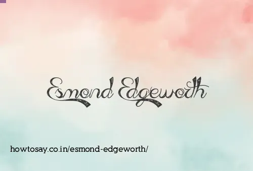 Esmond Edgeworth
