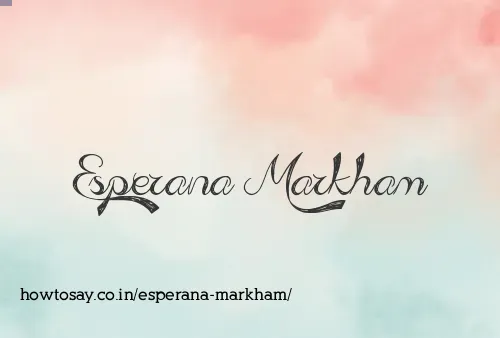 Esperana Markham
