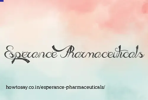 Esperance Pharmaceuticals