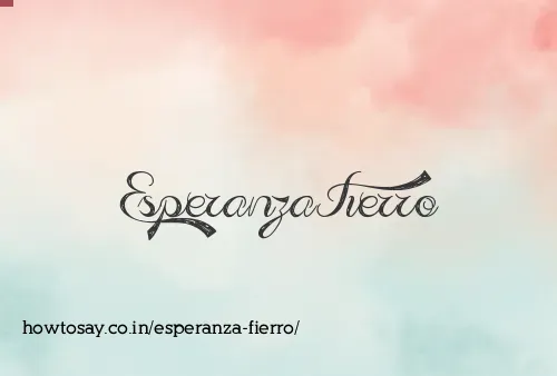 Esperanza Fierro
