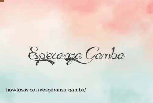 Esperanza Gamba