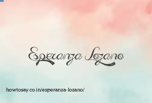 Esperanza Lozano