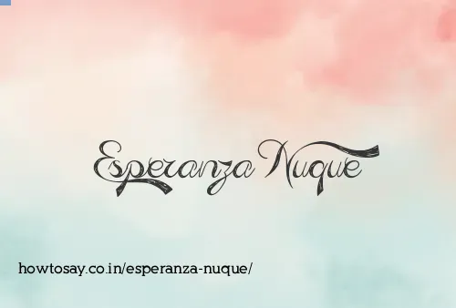Esperanza Nuque