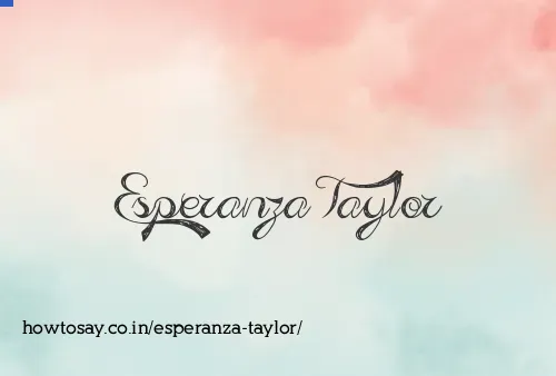 Esperanza Taylor