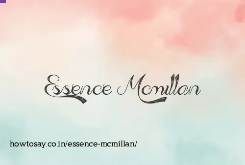 Essence Mcmillan