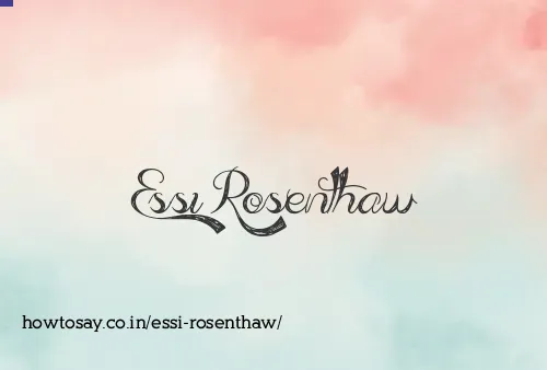 Essi Rosenthaw