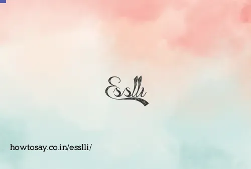 Esslli