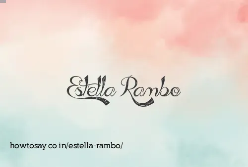 Estella Rambo