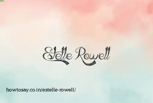 Estelle Rowell