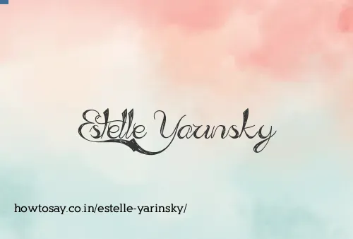 Estelle Yarinsky