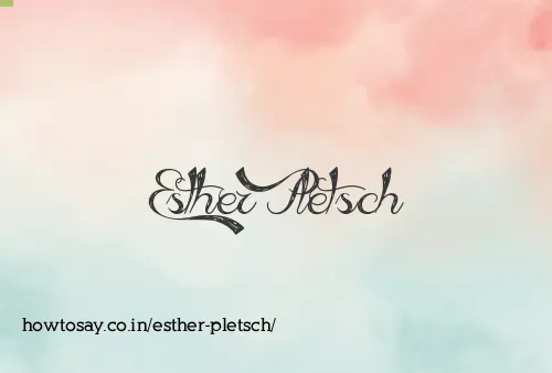 Esther Pletsch